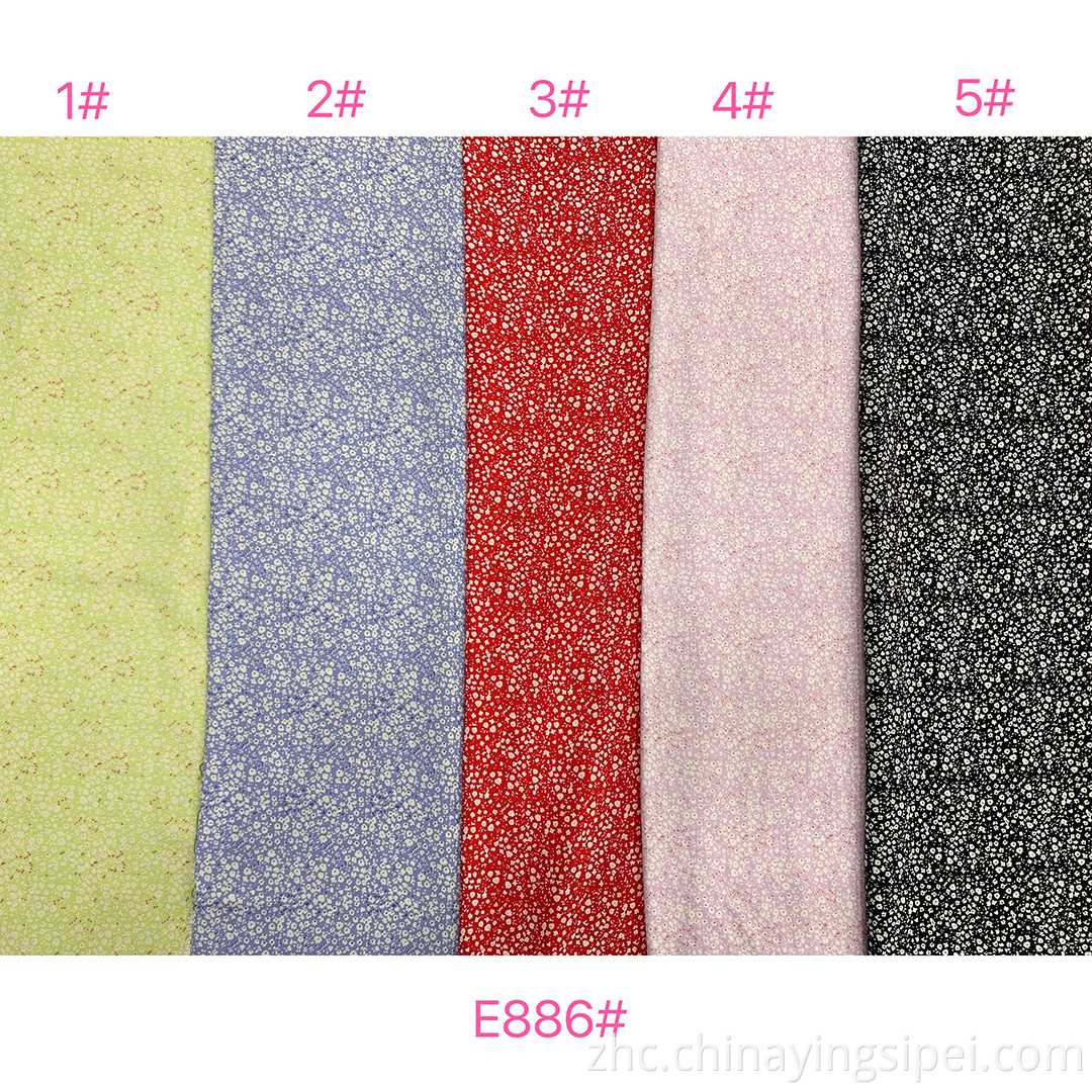 新设计的大量印刷织物100％的女rain面料适用于女士连衣裙